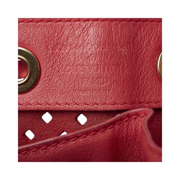 Pre Loved Louis Vuitton x Sofia Coppola Flore Perforated Noe Women Red Bucket - Picture 7 of 8